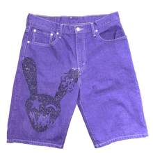 Load image into Gallery viewer, TERROR BUNNY RHINESTONE SHORTS
