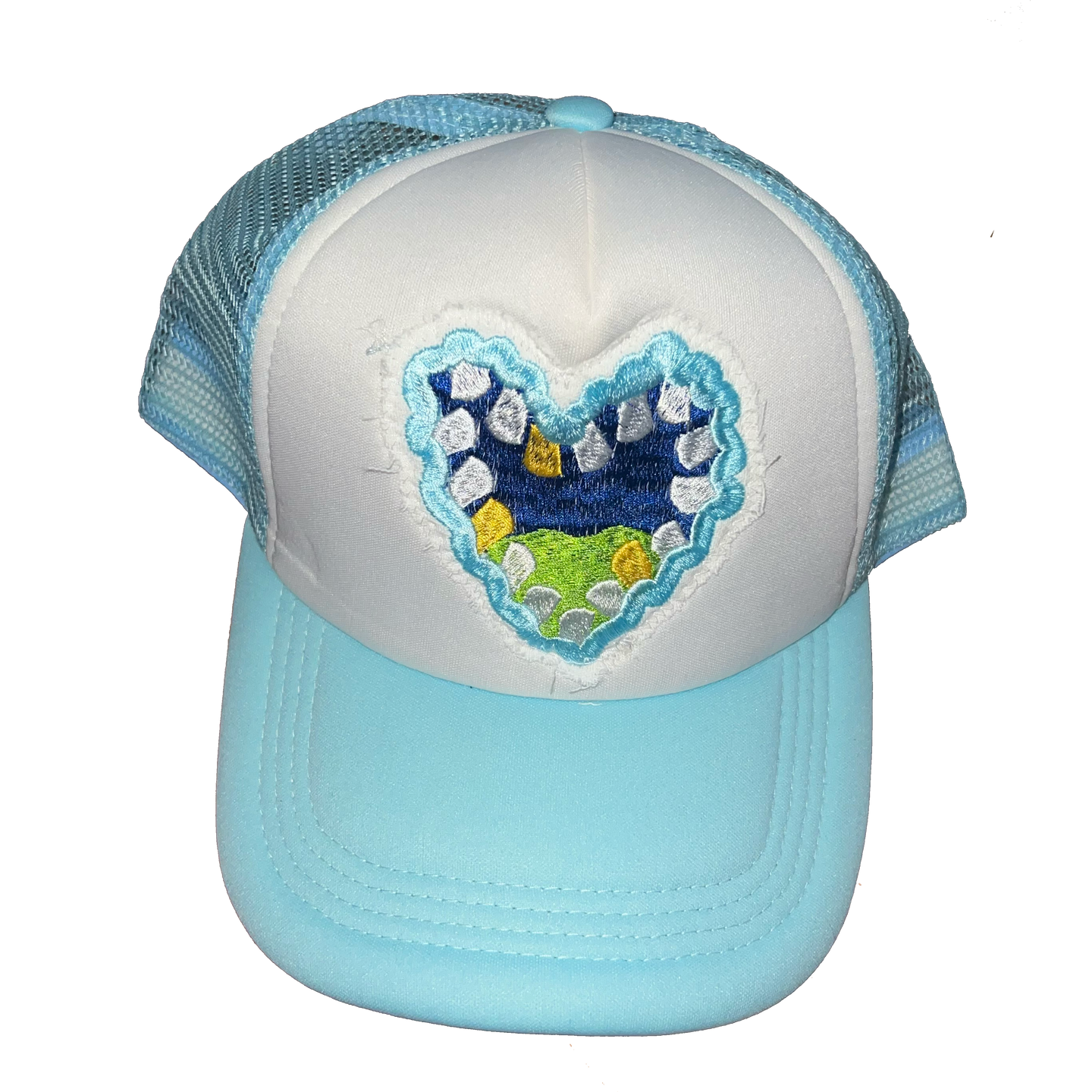 LOVE BITES TRUCKER BLUE